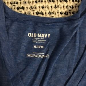 Old Navy Tops - Old Navy Vintage v-neck XL Shirt Blue heather Old Navy Tops - Old Navy Vintage v-neck XL Shirt Blue heather